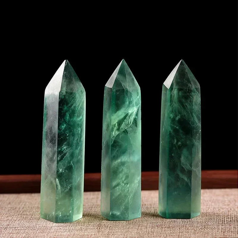 Natural Stone Single Point Wand Stone Mineral Crystal Stones Crafts Home Decoration Hexagonal Prism Christmas Gifts