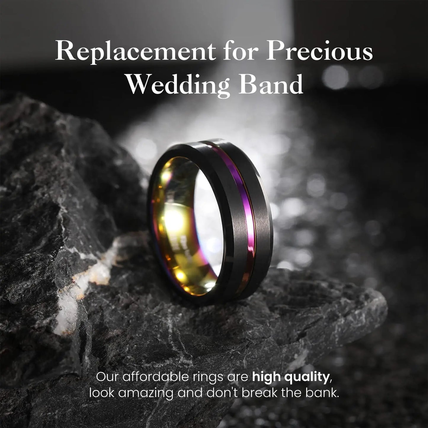 Fashion 8mm Silver Color Titanium Steel Rings For Men Women Matte Brushed Men Stainless Steel Rings Wedding Band Jewelry Gifts