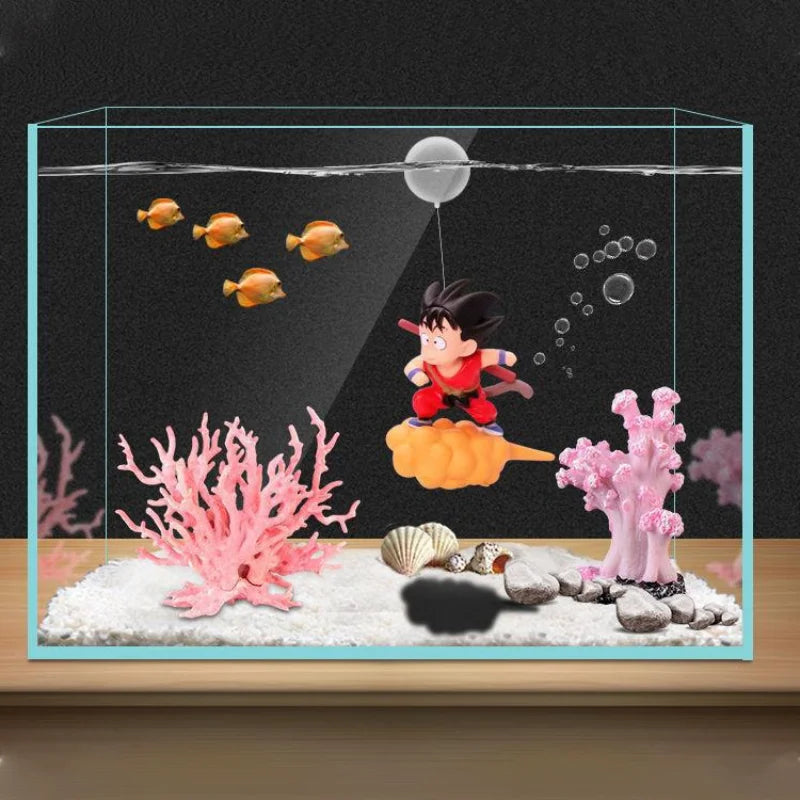 Dragon Ball Fish Tank Decorations Aquarium Creative Floating Goku Aquarium Ornaments Small Floating Ball Aquarium Accessories