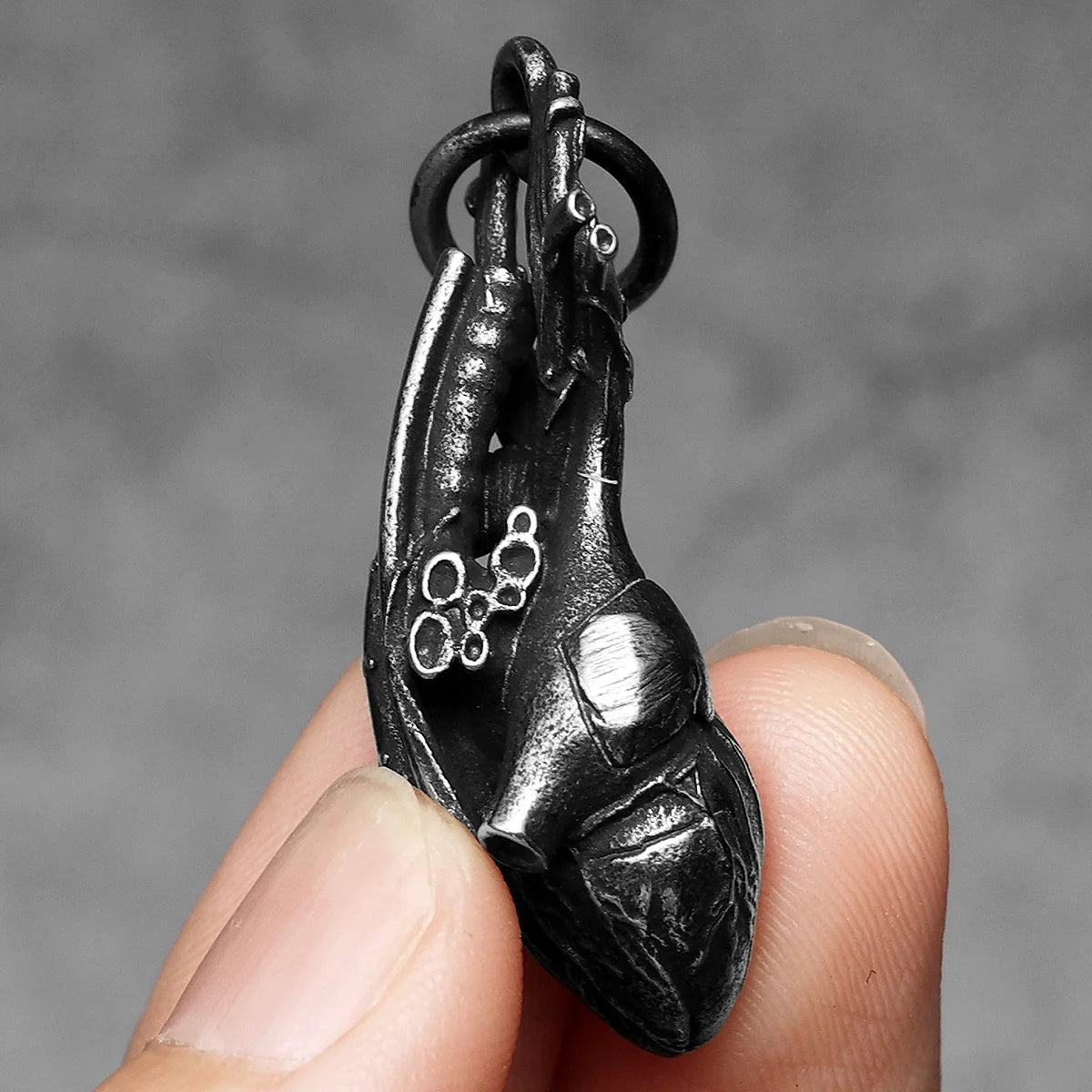 Retro Heart Model Stainless Steel Men Necklaces Pendant Chain Punk for Women Fashion Trendy Jewelry Gifts Wholesale Dropshiping