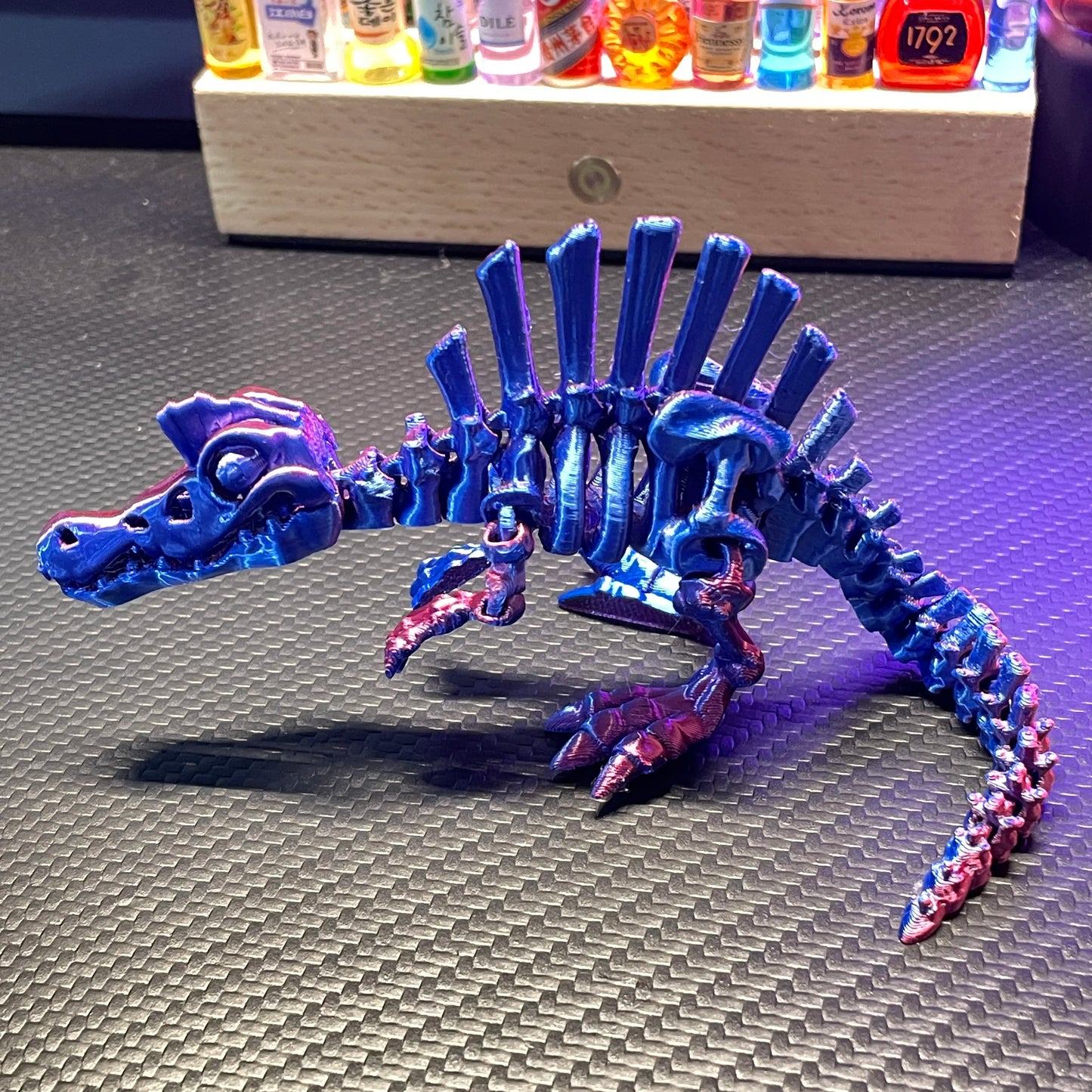 3D Printed Spinosaurus Figurine Multi Joints Movable Dinosaur Action Figure Desktop Decor Ornament Gift