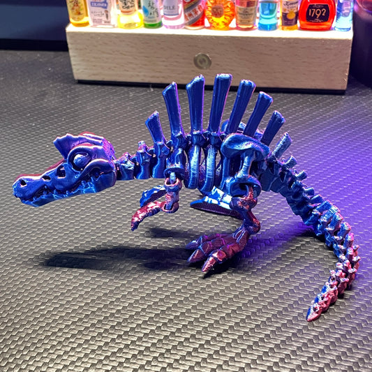 3D Printed Spinosaurus Figurine Multi Joints Movable Dinosaur Action Figure Desktop Decor Ornament Gift