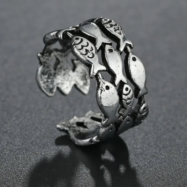 New Design Skull Crow Skull Ring Woodpecker Bird Men's Ring Punk Stylish Jewelry
