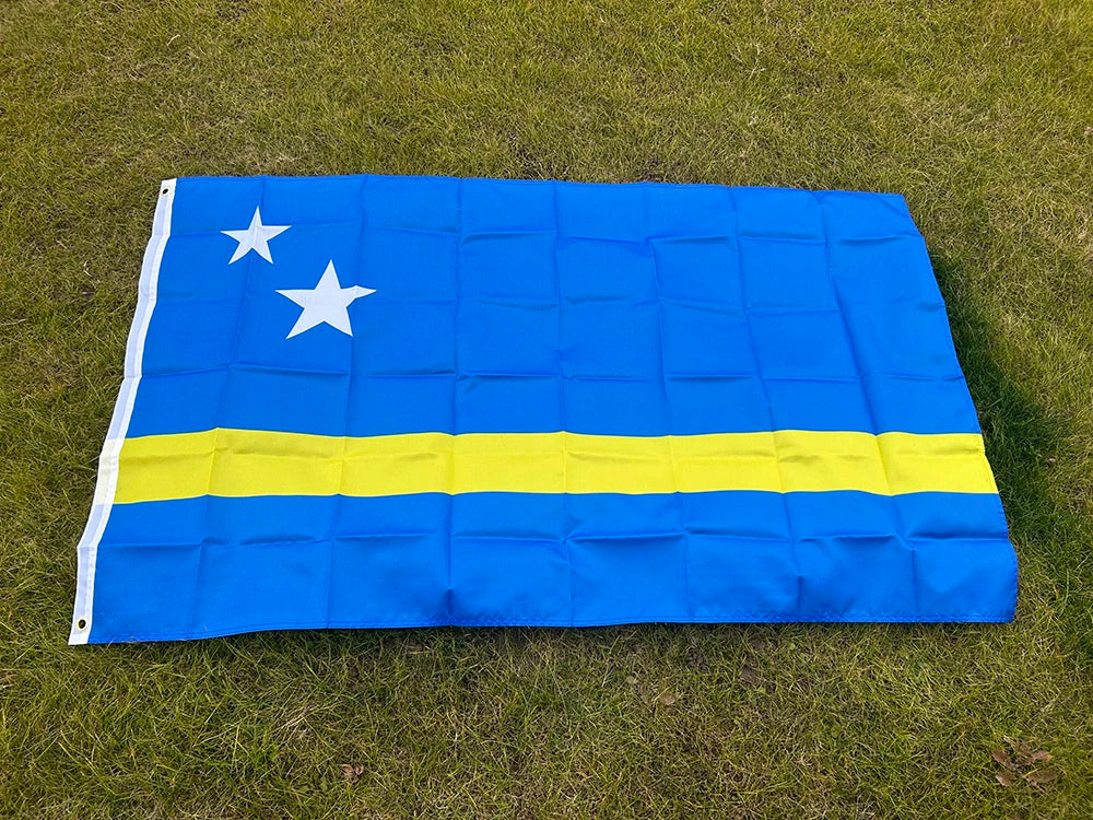 SKY FLAG Curacao Flag 90x150cm Hanging Polyester Digital Print Curacao Flag for Celebration banner