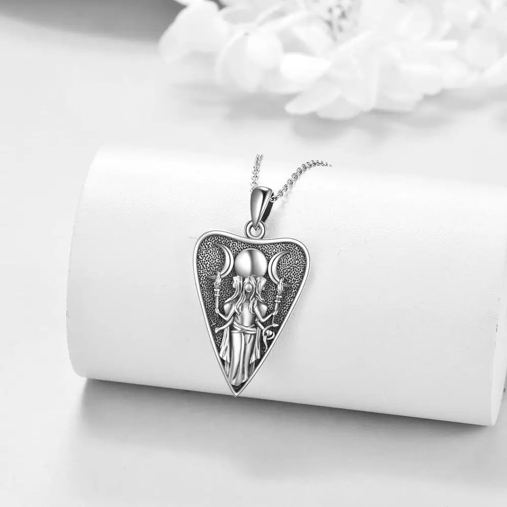 Vintage Style Triangle Pendant Necklace, Gothic Witch Jewelry Gifts Anniversary Party Gift Jewelry Niche Style Beautiful Style