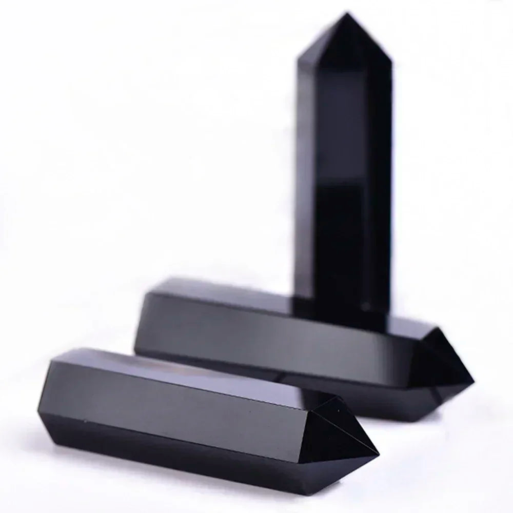 Natural Stone Single Point Wand Stone Mineral Crystal Stones Crafts Home Decoration Hexagonal Prism Christmas Gifts