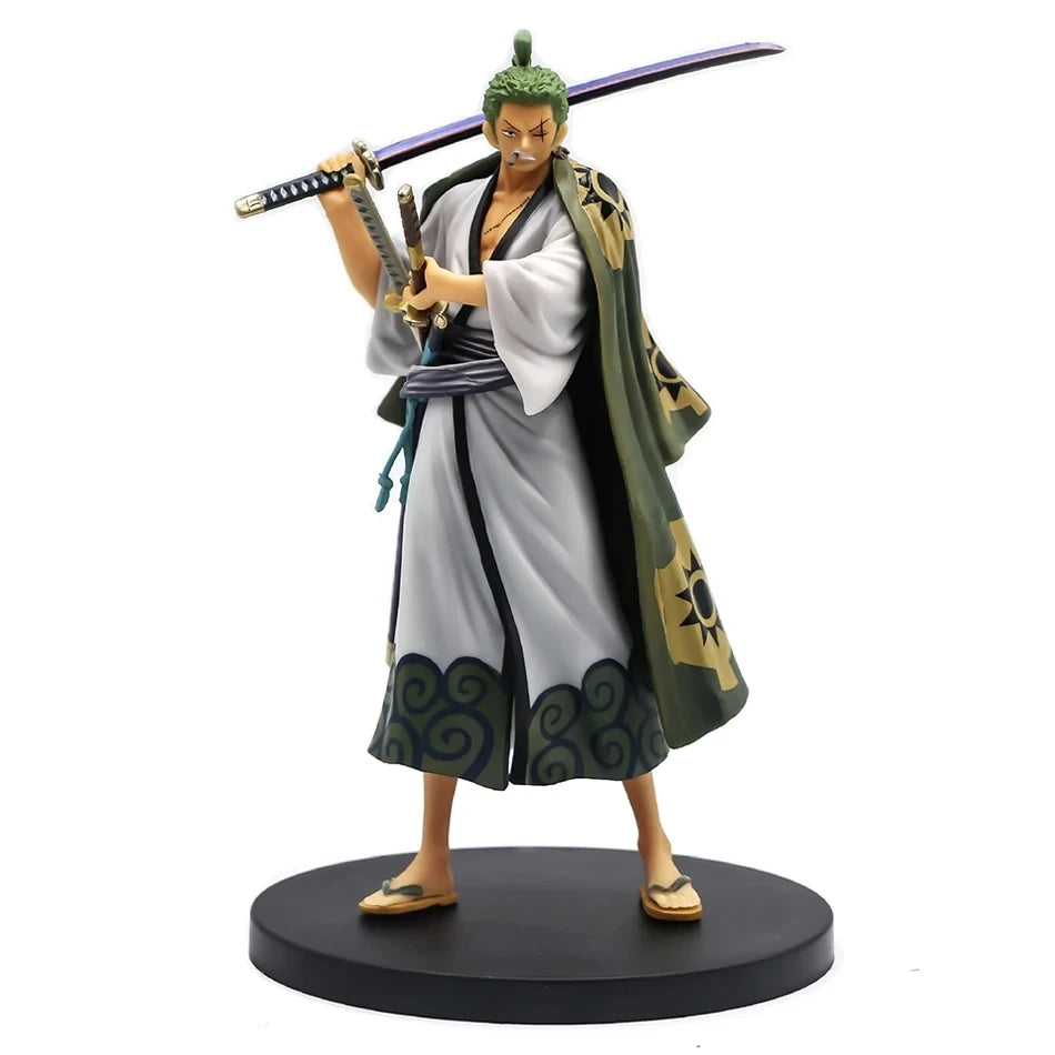 Hot One Piece 10cm Anime Figure GK Roronoa Zoro Three-blade Sa-maximum Manga Anime Statue Action Figure Collection Model Kid Toy OPP BAG E