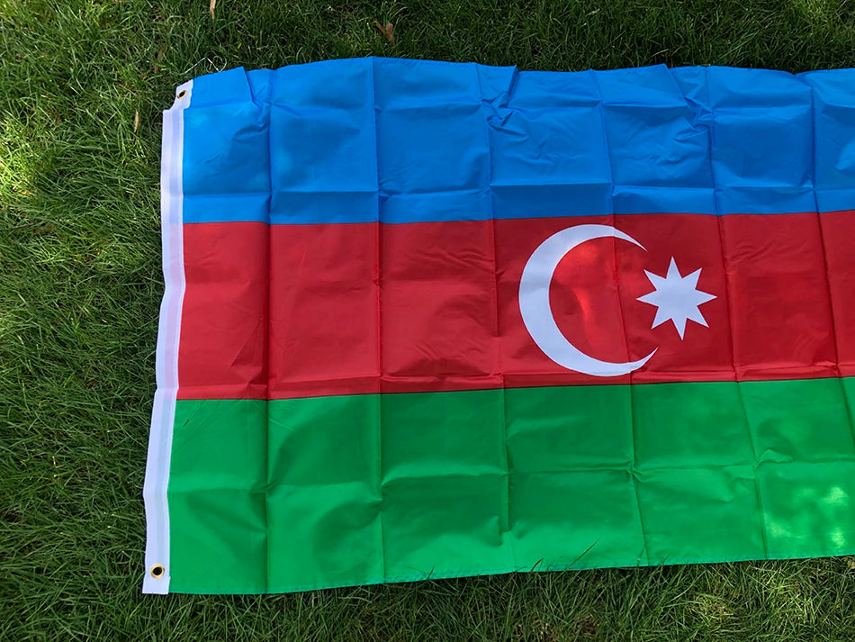 SKY FLAG Azerbaijan Flag Banner 90X150cm AZ AZE Azerbaijan flag for meet Parade party Hanging National Flag Home Decoration Flag