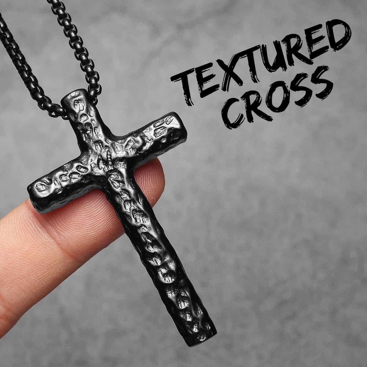 Texture Retro Cross Amulet Stainless Steel Men Necklaces Pendant Chain Punk For Women Fashion Jewelry Gift Wholesale Dropshiping