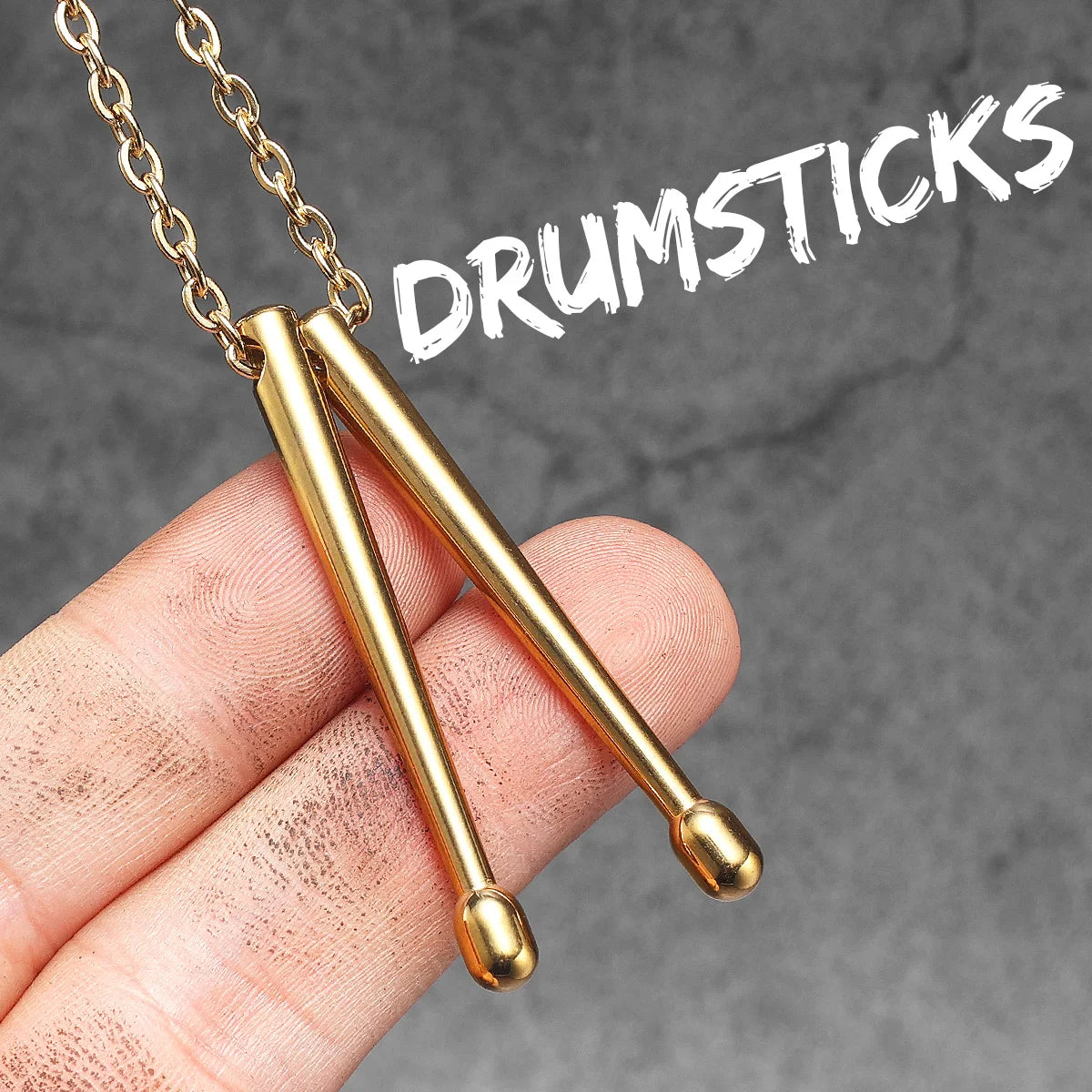Musical Instrument Guitar Tape Stainless Steel Men Necklaces Pendant Chain Punk Rock Hiphop Women Fashion Jewelry Gift Wholesale