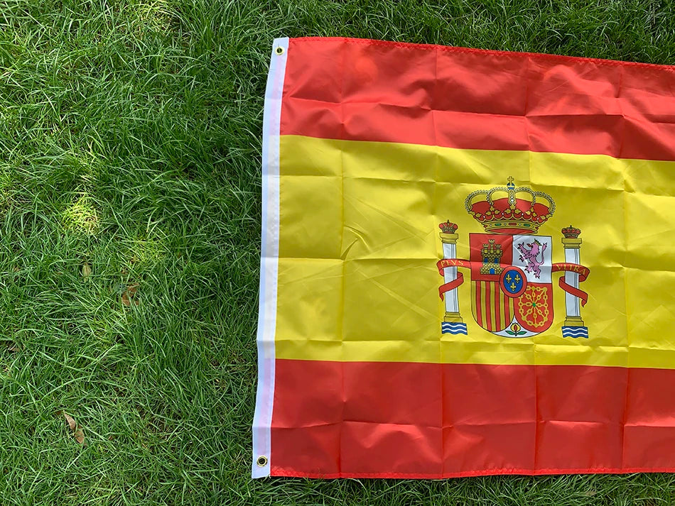 SKY FLAG 90x150cm spain flag 3x5 Feet ES Espana Spanish Flag Super Poly football FLAG Indoor Outdoor for Celebration big flags
