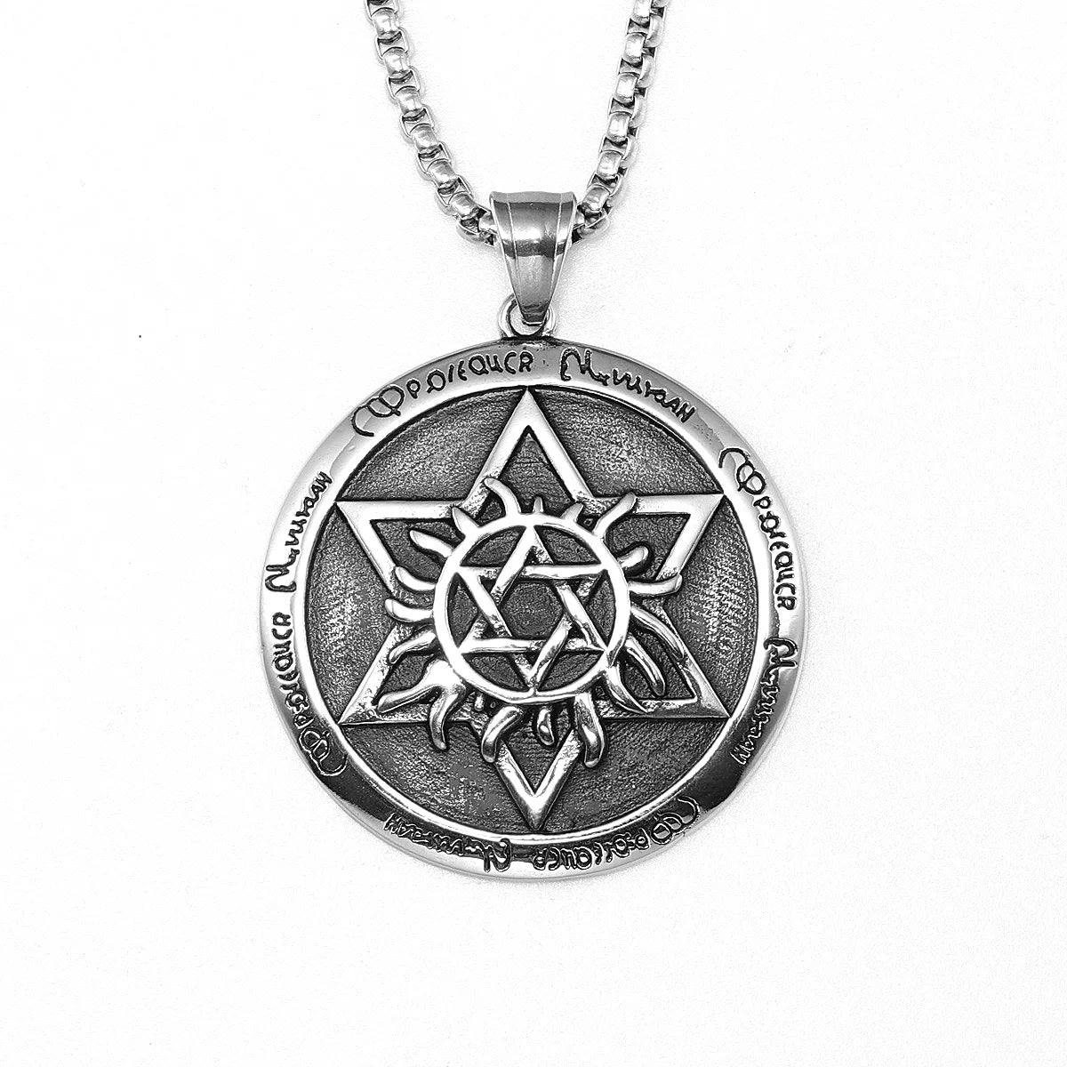Star of David Stainless Steel Men Necklaces Pendant Chain Punk Stylish For Women Fashion Jewelry Gifts Wholesale Dropshiping
