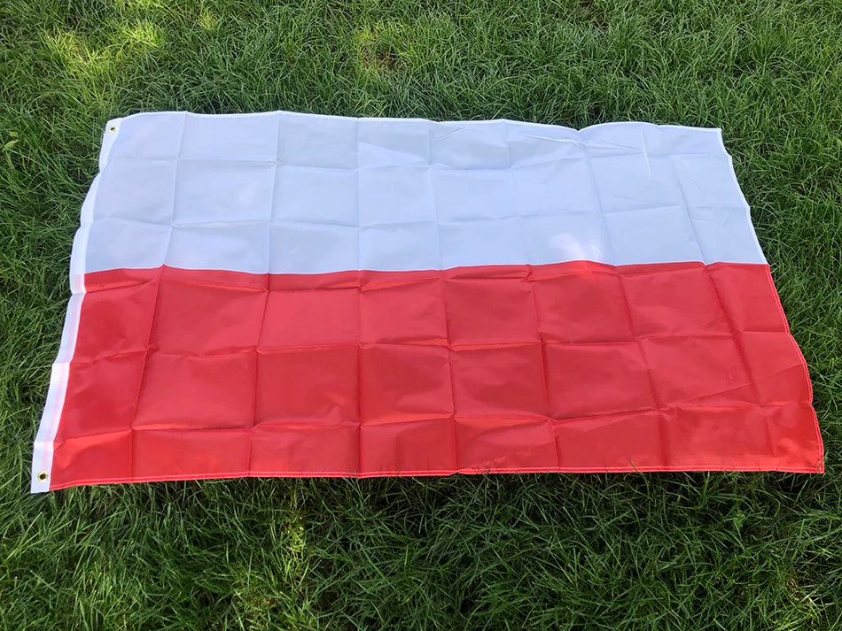 Poland flag  90*150cm hanging polyester Thuringia pl pol poland flag of polish for decoration