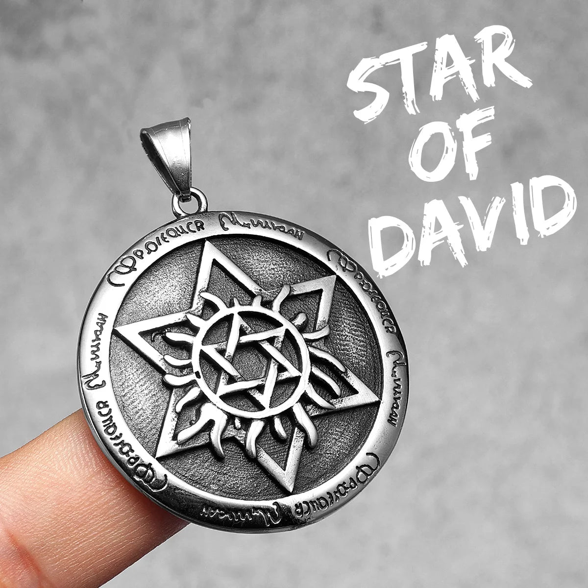 Star of David Stainless Steel Men Necklaces Pendant Chain Punk Stylish For Women Fashion Jewelry Gifts Wholesale Dropshiping