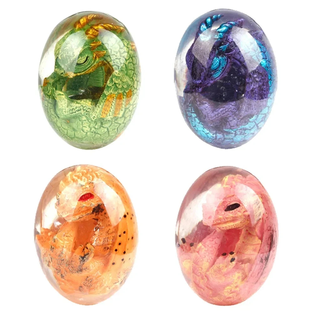 Lava Dragon Egg Resin Statue Ornamental Dinosaur Eggs Collection Kid Gift Toy Sculpture Crystal Gemstone Souvenir Home Decor2023