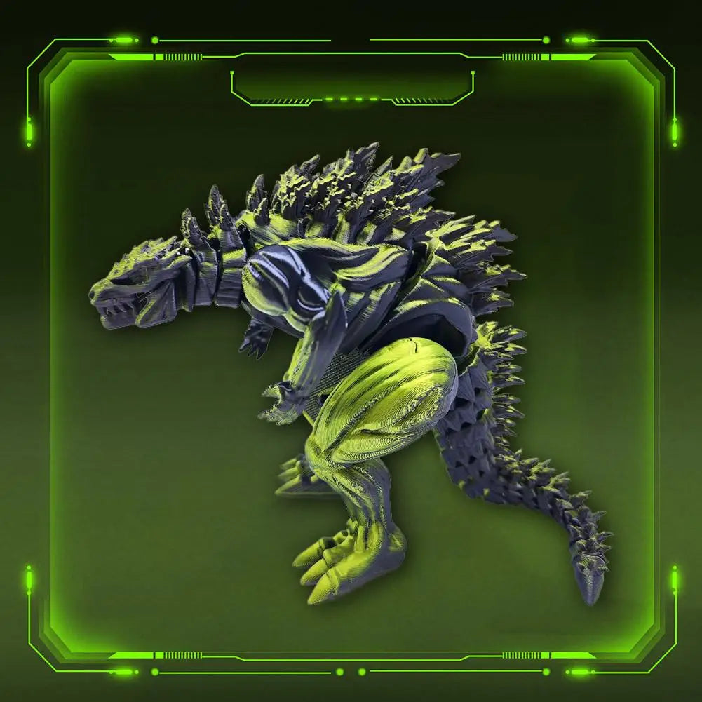 3D Printed Dragon Ornament Desktop Ornament 3D Big Mouth Dinosaur Animals Home Office Craft Printed Figures Christmas Gifts