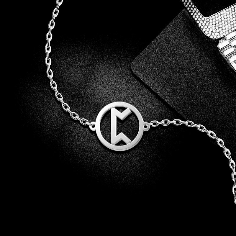 Vintage Norse Rune Charm Necklaces for Women Men Stainless Steel Viking Jewelry Ancient Patron Saint Amulet Valentine's Day Perdo