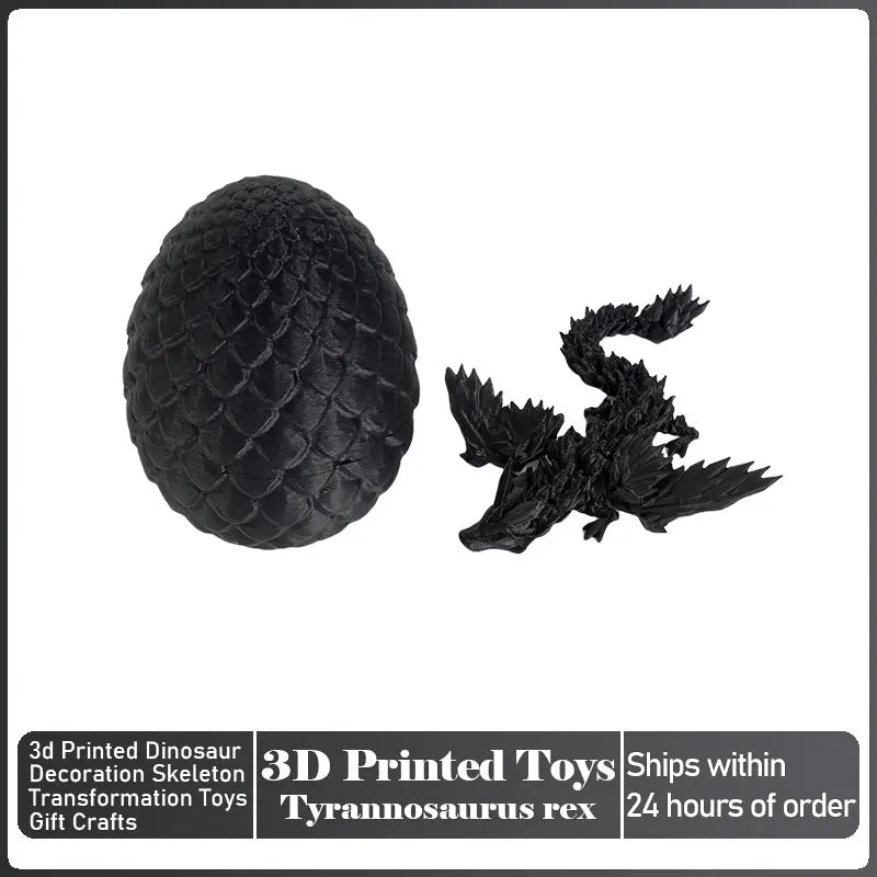 3D Printed Dragon with Movable Wings - Office Desk Accessory, Creative Home Decor, Perfect Christmas Present Holiday Gift