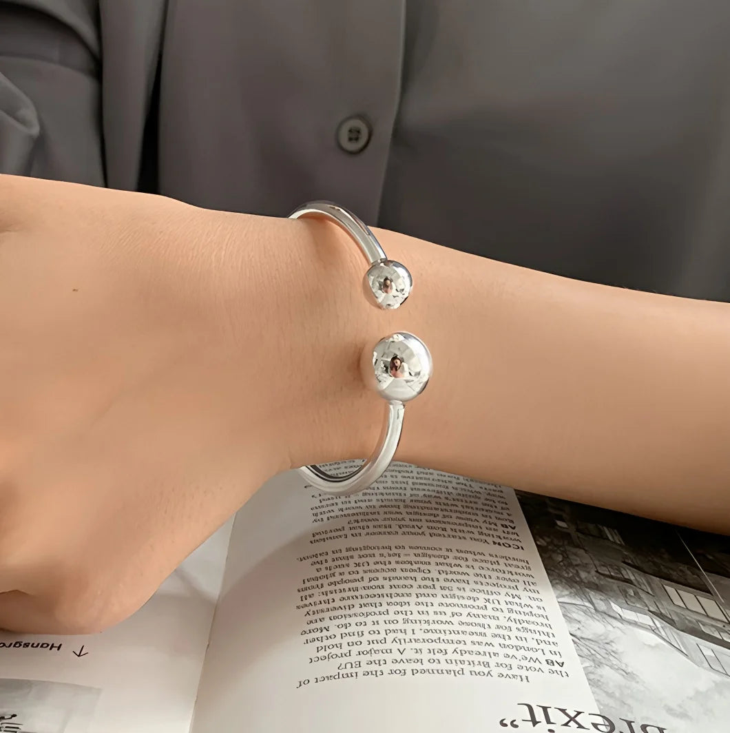 VENTFILLE 925 Sterling Silver Geometry Irregular Bracelet For Women Minimalist Niche Aesthetic Versatile