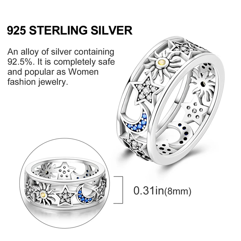 925 Sterling Silver Infinite Love Ring Original Luxury Design Zircon Finger Rings For Women High Quality Wedding Jewelry Gift