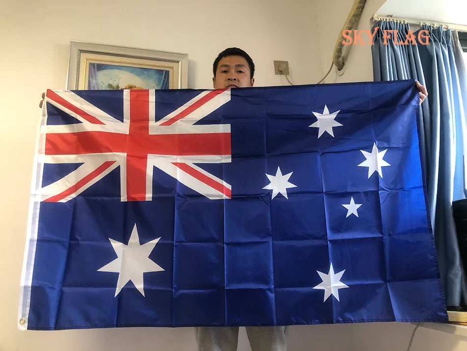 SKY FLAG Australia Flag 90x150cm Hanging Polyester Printed the Aussie National Banner Home Decor for Celebration