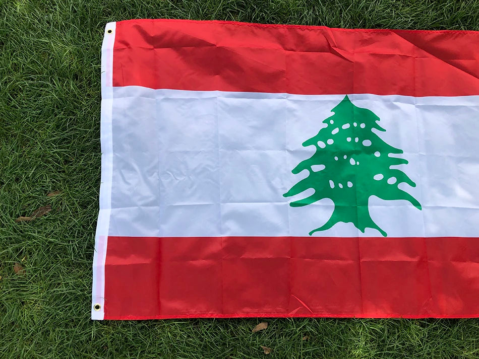 Republic of Lebanon Lubnan flag Indoor Outdoor 90*150cm Hanging polyester flag