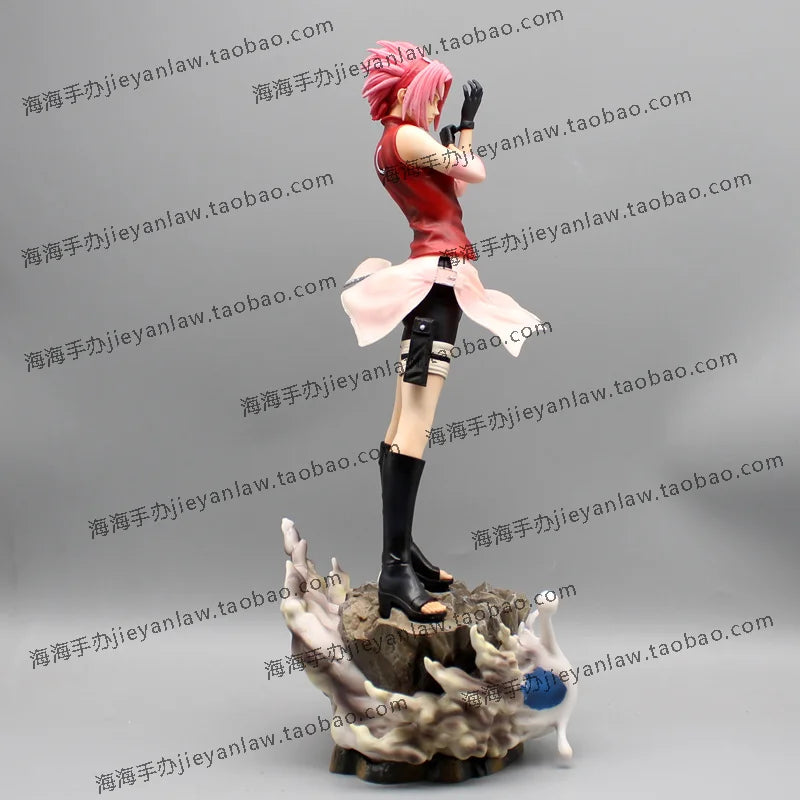 37 cm Naruto GK Door God series anime peripheral action doll scene figurine model statue trendy desktop car ornament toy gift