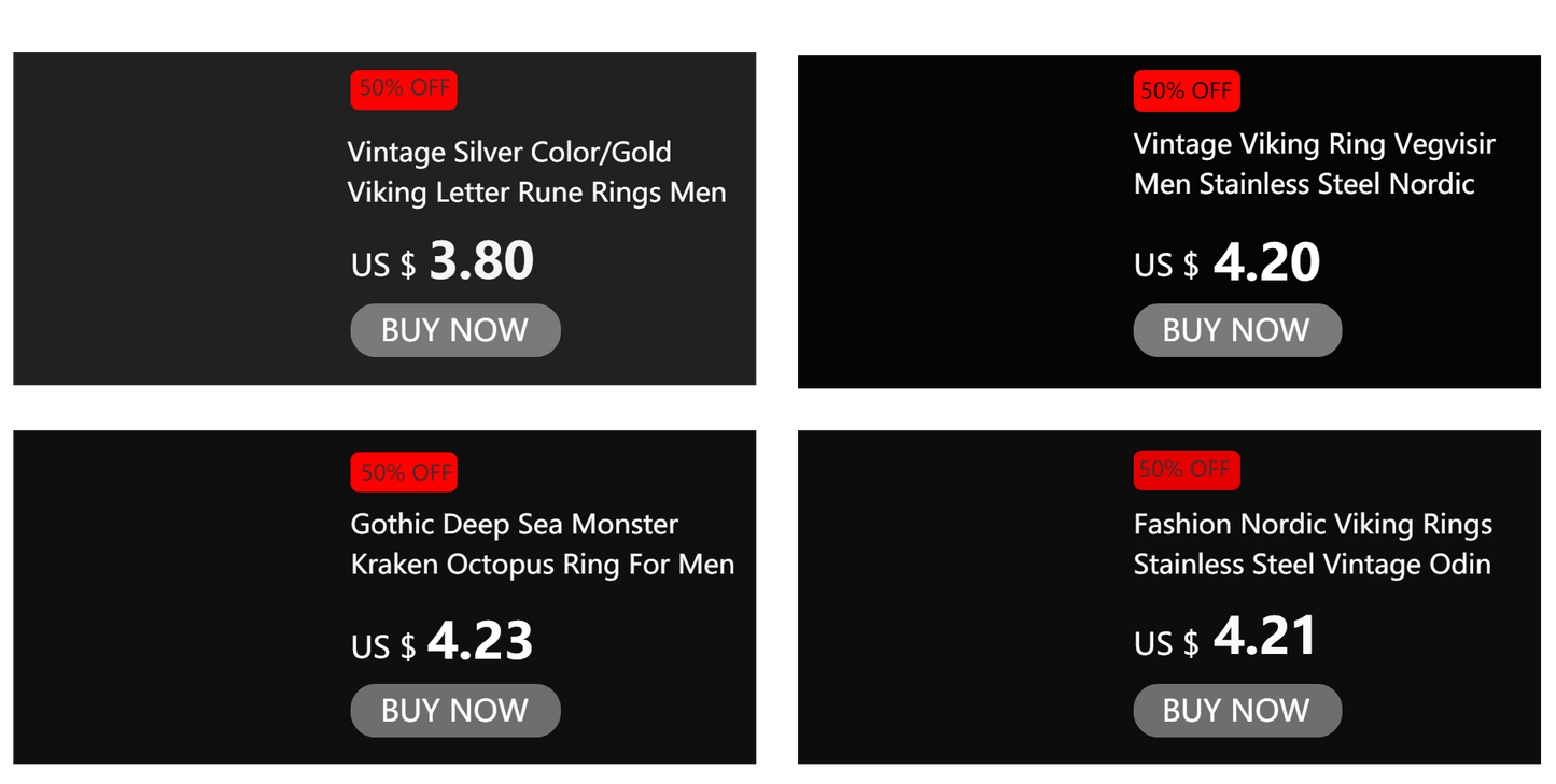 Vintage Pirate Signet Double Knife Skull Rings Men Stainless Steel Viking Compass Ring Biker Amulet Jewelry Gift Drop Shipping