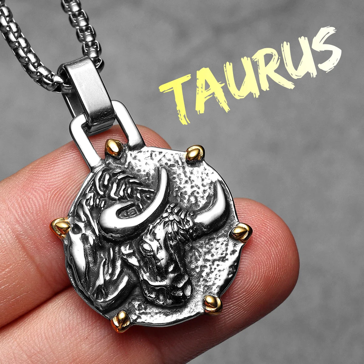 Twelve Constellations Stainless Steel Man Necklaces Pendant Chain Couple Gifts Women Fashion Jewelry Gifts Wholesale Dropshiping