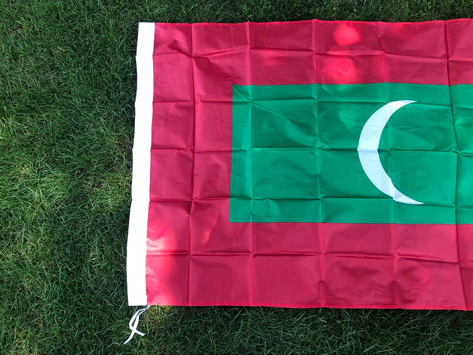 SKY FLAG  Maldives National flag 90*150cm High quality polyester double sided printing Hanging flag for HOME decoration