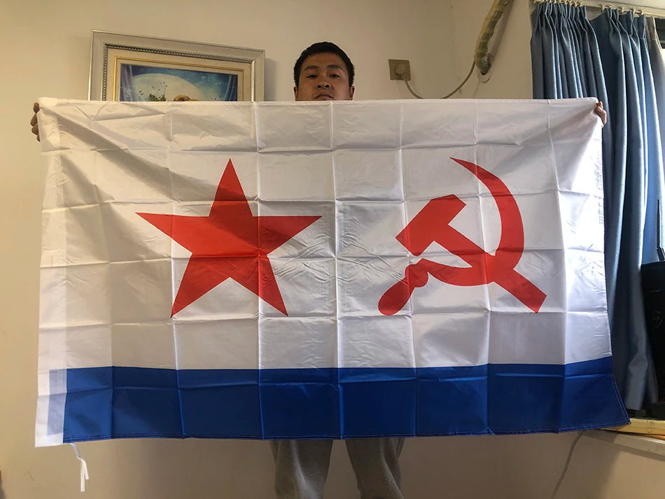 SKY FLAG Red CCCP Flag 90x150CM Union of Soviet Socialist Republics 3x5fts Super-Poly Indoor Outdoor USSR Country Russian Banner