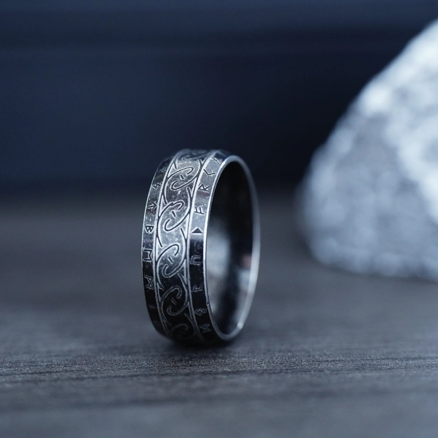 Vintage Odin Norse Viking Celtic Knot Rings For Men Women Fashion Stainless Steel Tree Of life Rings Retro Amulet Rune Jewelry