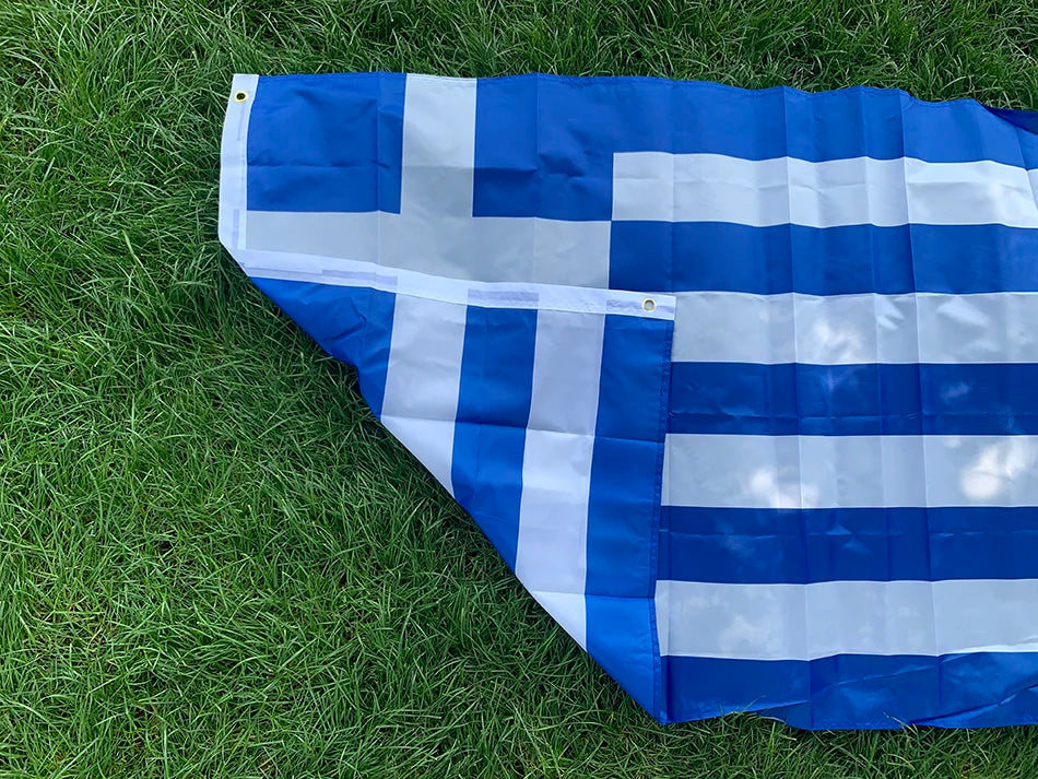 SKY FLAg Greece Flag 3x5ft Greek Hellenic State Country Banner Greece National Banner Hanging polyester Greece Flag