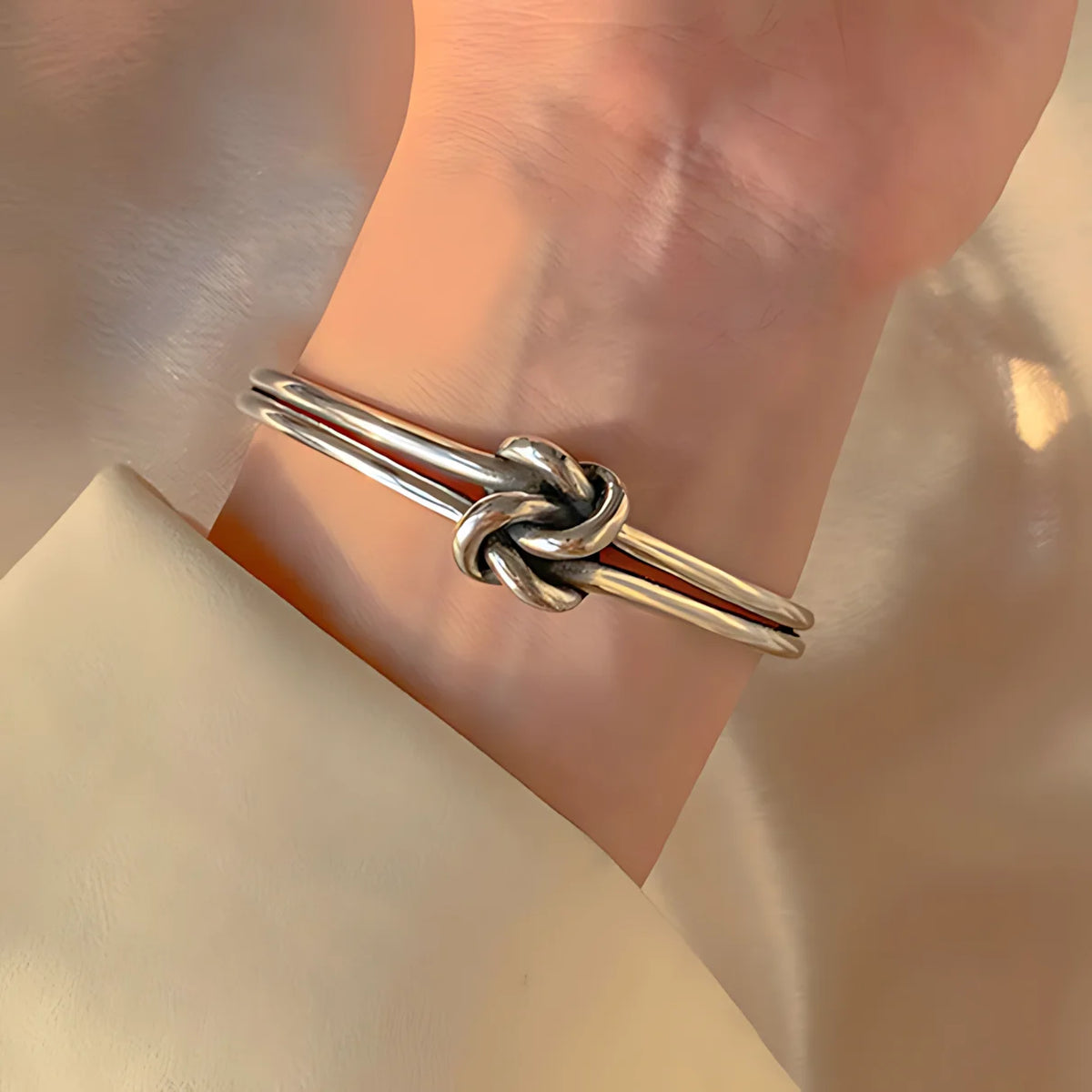 VENTFILLE 925 Sterling Silver Geometry Irregular Bracelet For Women Minimalist Niche Aesthetic Versatile