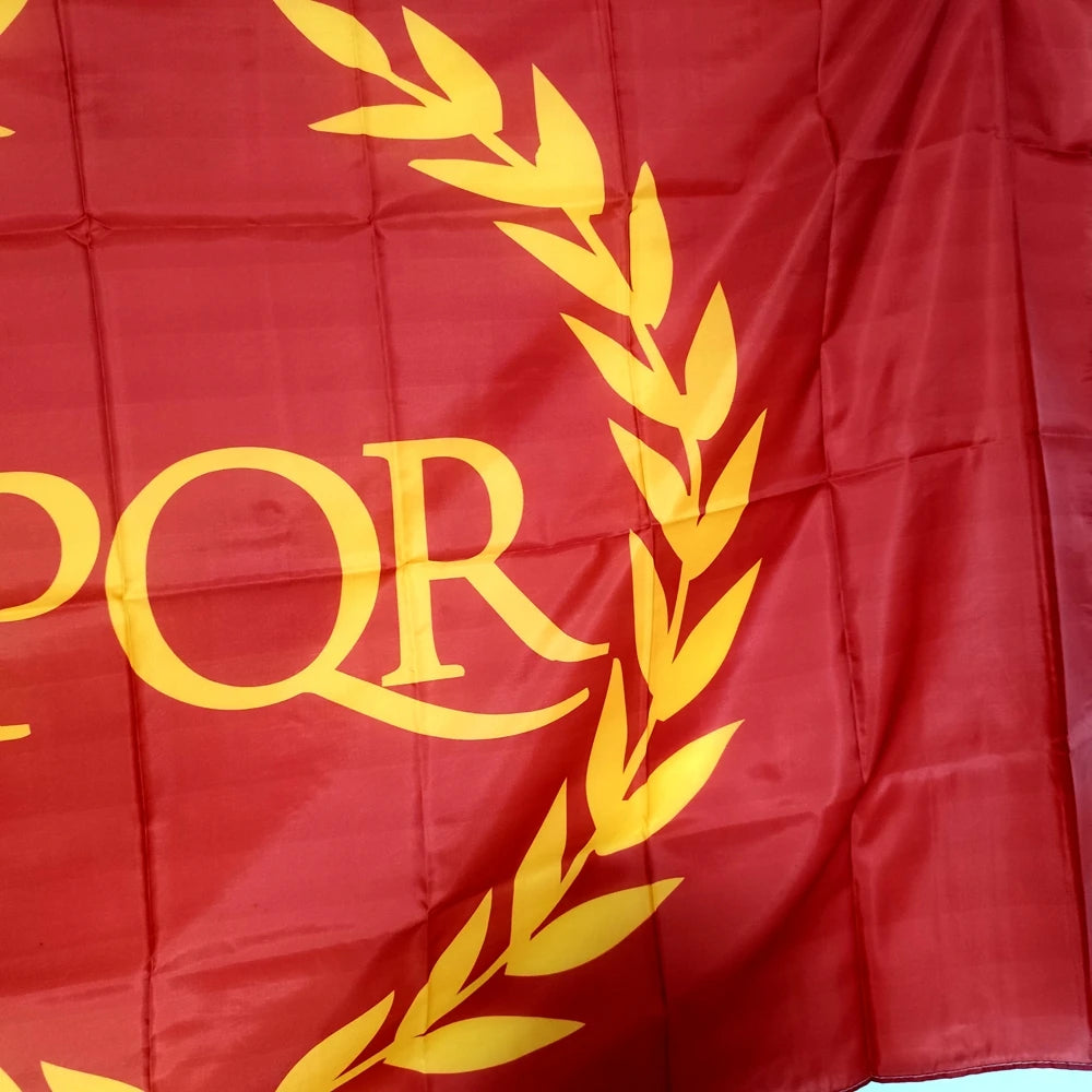 SPQR Flag And People Of Rome Flag Decoration Banner Outdoor Indoor Decor 90x150cm