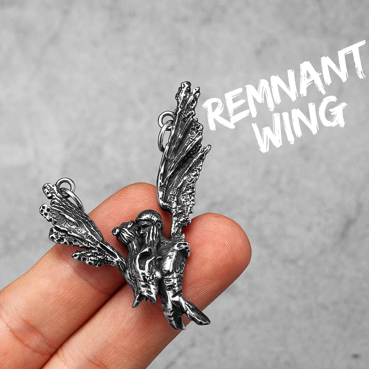 Aesthetic Couple Kiss Wing Stainless Steel Necklaces Pendant Chain Punk Rock Vintage For Lover Men Women Jewelry Gifts Wholesale