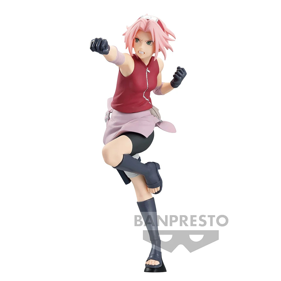 Original Genuine Bandai Banpresto VIBRATION STARS 16cm Haruno Sakura Action Figures PVC Toys For Children Haruno Sakura