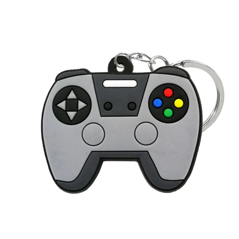 Game Machine Keychain & Keyring Cute Gamepad Boy Joystick Key Chain PS4 Game Console Keychains Bag Car Hanging Ring Accessories y004-37