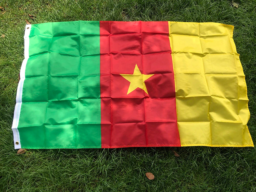 Cameroon flag Banner 90x150cm polyester Hanging Cameroon National flags Cameroon banner home decoration