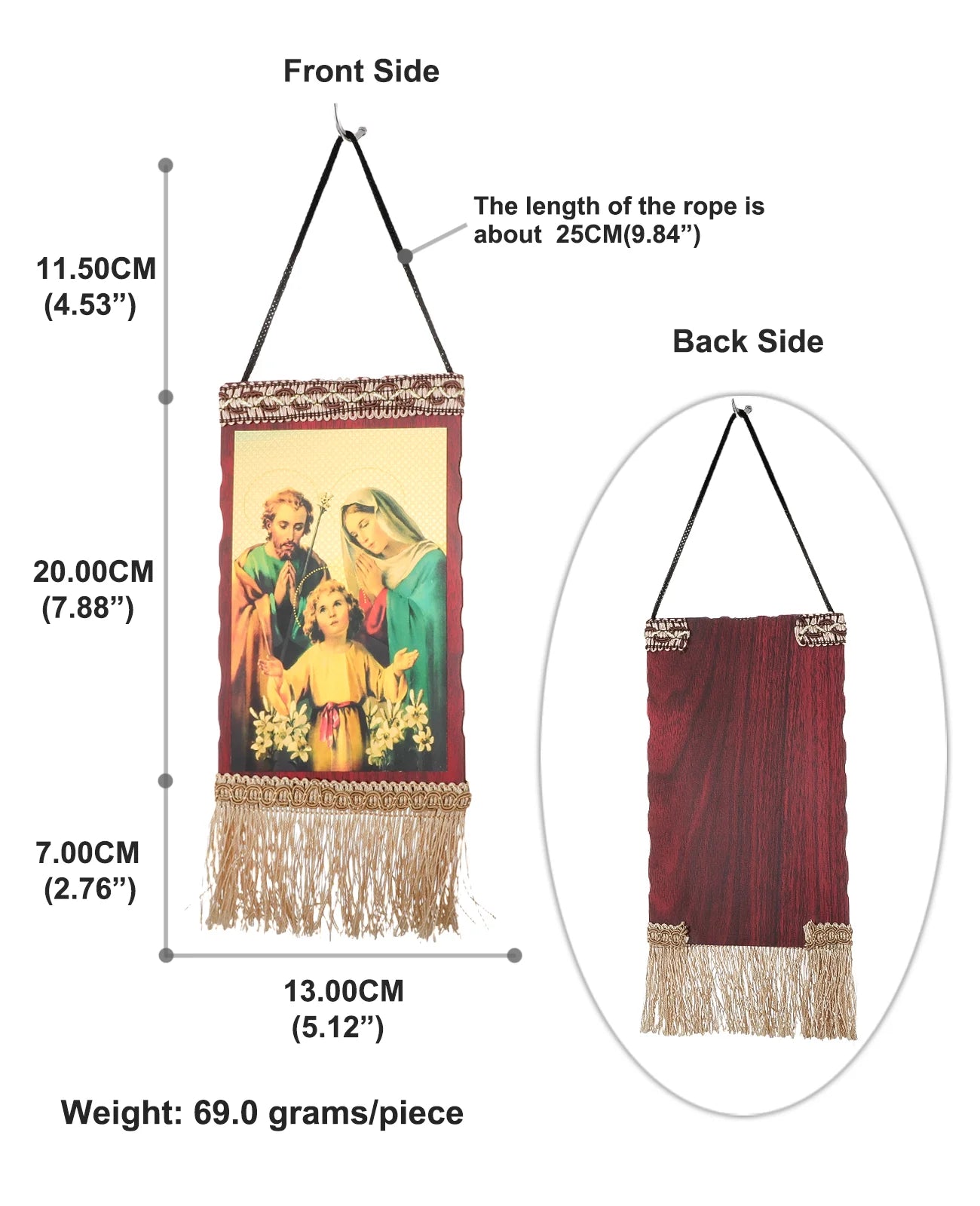 Jesus Christ The Teacher Tassel Hanging Home Wall Decoration Christian Holy Family Virgin Mary Icon Church Ornament Accessories