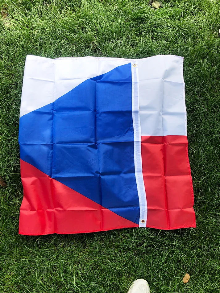 Czech Flag 90x150cm polyester Hanging czech republic Flag 3x5fts Polyester standard Flag Banner
