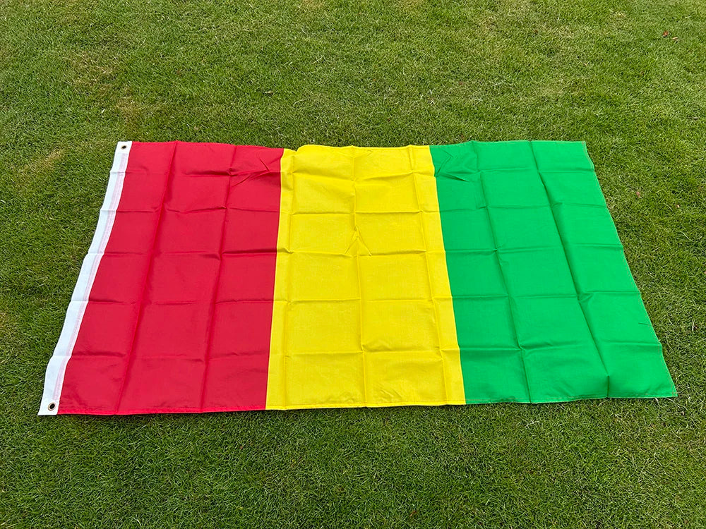 SKY FLAG Guinea Flag 3x5fts 90*150cm polyester hanging Guinea Africa National Flag for Advertising Home decoration Banner
