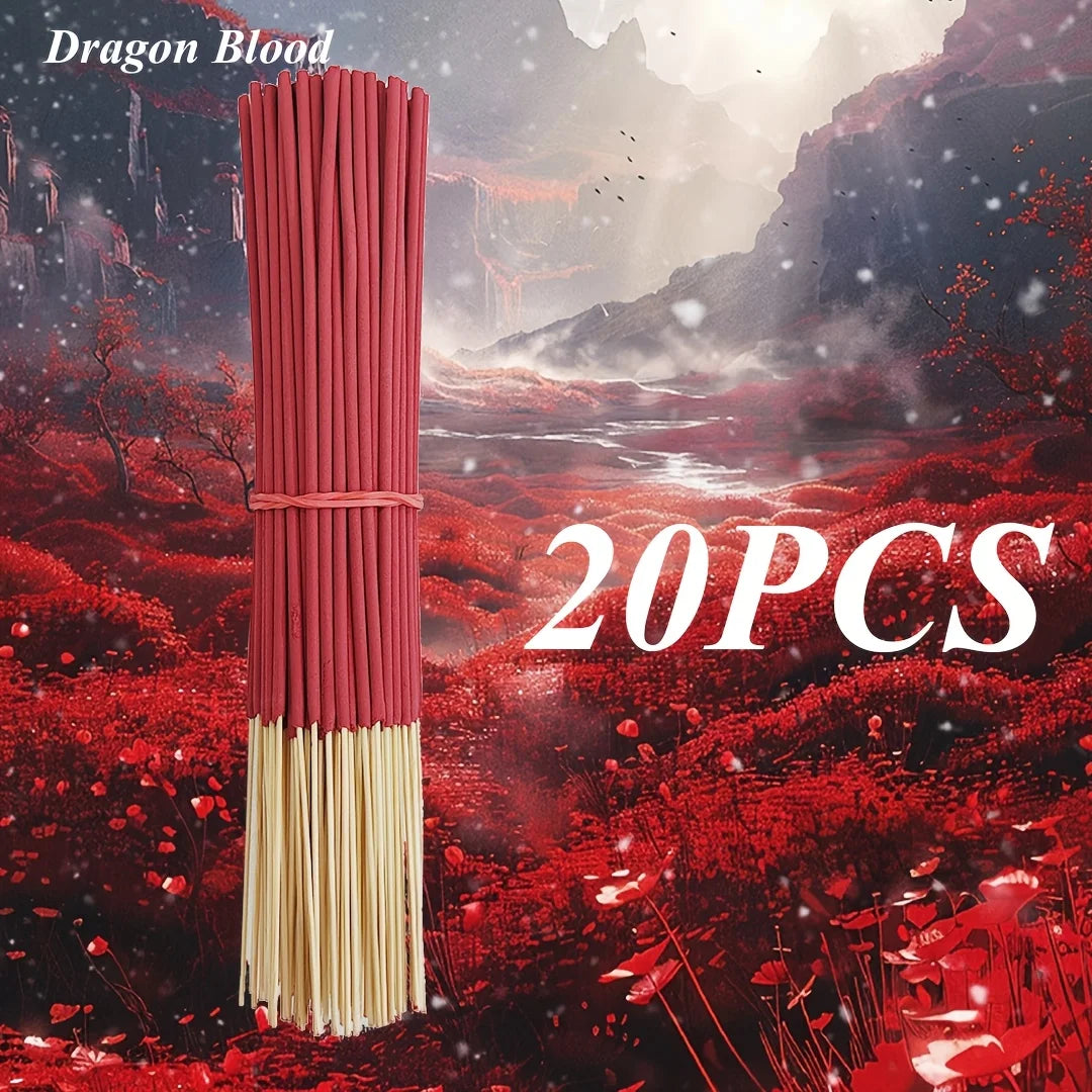 20/50Pcs Dragon Blood Aromatherapy Stick 8.66inch - Aromatherapy Wood for Home, Camping, Yoga and Meditation - Ideal Gift for St. Patrick's Day, Mountains, Father's Day, Mother's Day, Graduation Ceremony, Camping Essentials |