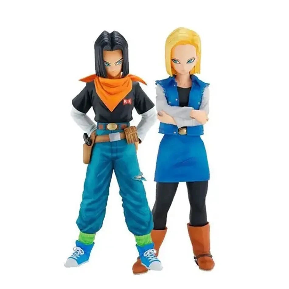 24CM Anime Dragon Ball Z Android 17 18 Figure Android 18 PVC Action Figures Collection Model Toys for Children Christmas Gifts