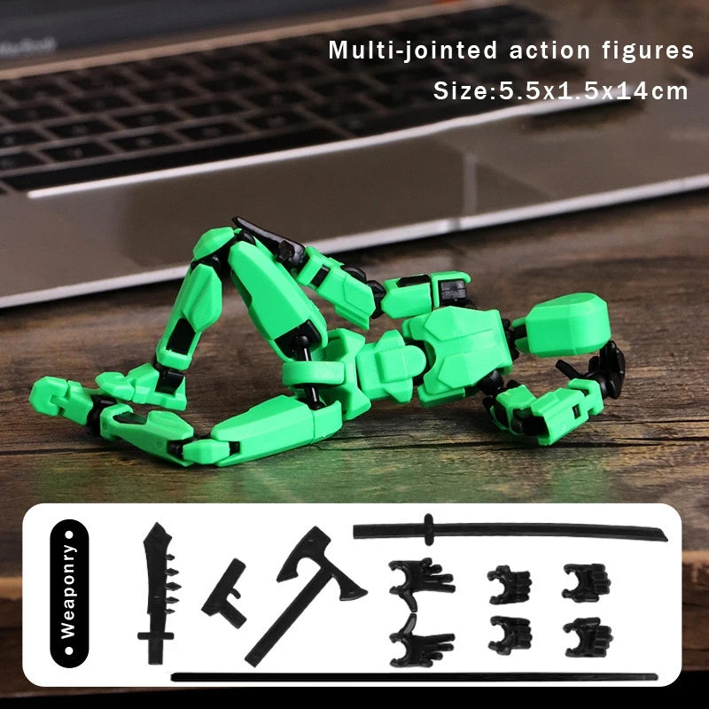 T13 Action Figure Titan 13 Action Figure Dummy Lucky 13 Action Figure 3D Printed Multi-Jointed Movable Nova 13 Action Figure Toy