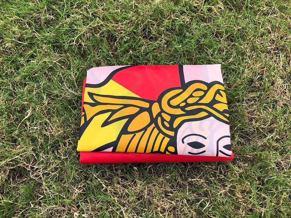 SKY FLAG  Sicily Flag 90x150cm 3x5ft Sicilia Sicilian Flags and Banners Italy Trinacria Symbol Sicily Flag for Decoration