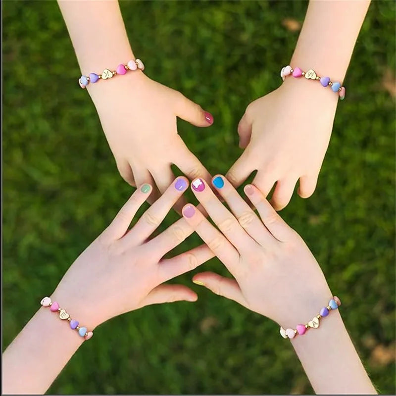 Easter Basket Stuffers for Teen Girls Kids Women,  Letter A-Z Charm Bracelet, Birthday Gifts for Ganddaughter, Sisters, Toddler