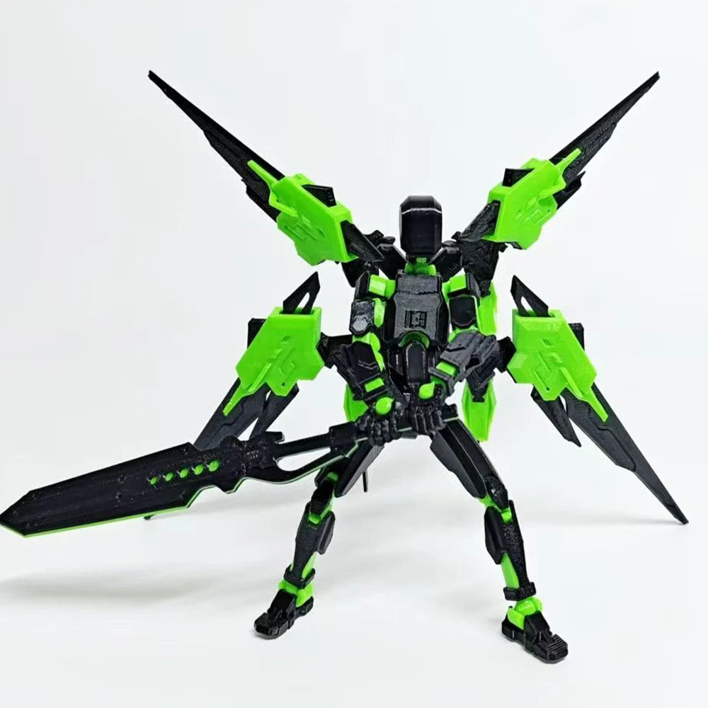 3D Printed Death/Swordsman Dummy 13 Action Figures Multi-Jointed Movable Lucky 13 Action Figure Nova 13 Action Figure for Gift