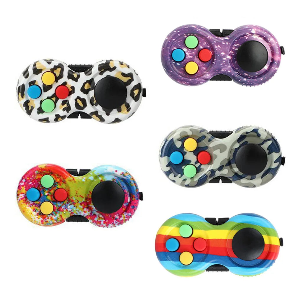 New Premium Quality Fidget Controller Pad Game Focus Toy Smooth ABS Plastic Stress Relief Squeeze Fun Hand Hot Interactive Gift