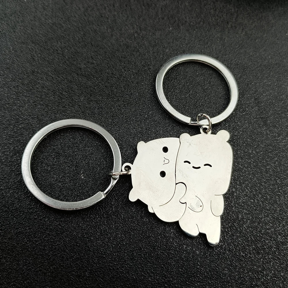Cat Couple Necklaces For Lovers Yin Yang Animal Pendant Necklace Heart Couples Friendship Jewelry for Lovers Best Friends Gift